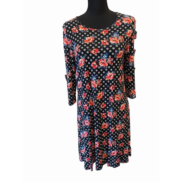 NWT Westbound Floral Fit & Flare Dress XL – Ladder Sleeve, Spring Style - Picture 1 of 5